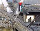 Zerstörte palästinensisches Polizei-Hauptquartier in Ramallah.