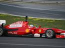 Jerez Fernando Alonso mit Ferrari F10 unterwegs.