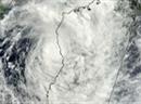 Der Tropensturm «Irina» über der südwestlichen Küste von Madagaskar, bewegt sich inzwischen Richtung Südafrika.