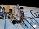 Ankunft von Indonesiens Präsident Susilo Bambang Yudhoyono und seiner Frau in Bali.