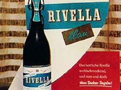 Das erste Lightgetränk der Schweiz. 1958 wird Rivella blau in Holland auf den Markt gebracht. Die Einführung in der Schweiz folgte 1959.