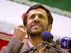 Bush im Visier: Irans Präsident Ahmadinedschad.