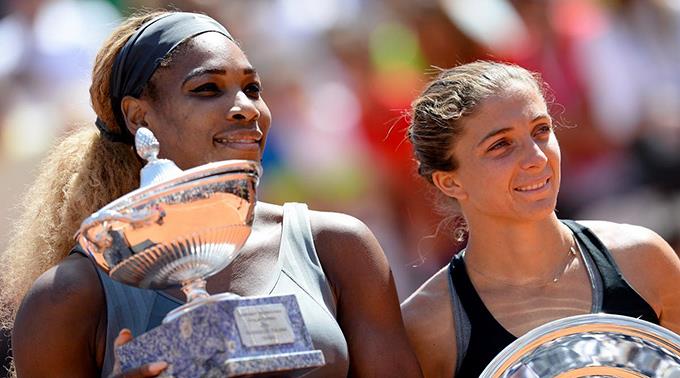 Serena Williams und Sara Errani.
