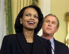 Nach Rice habe Bush mit Rumsfeld über die militärischen Möglichkeiten in Irak gesprochen.